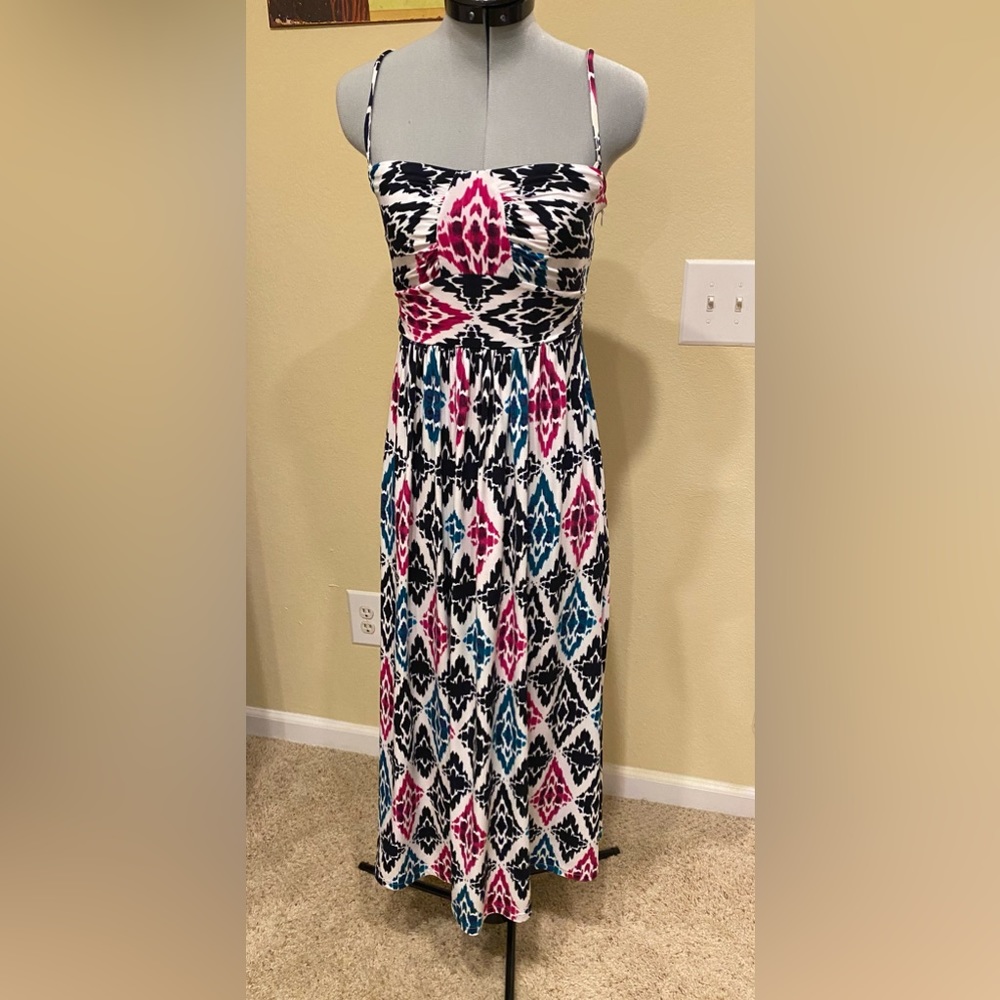 Ann Taylor Abstract Print Maxi Dress
